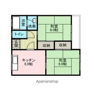 マンションハニー【1階】の間取り