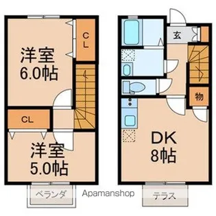 千葉県千葉市花見川区千種町【一戸建】の間取り