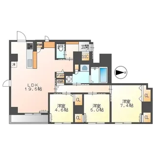 Esquina(エスキーナ)【4階】の間取り
