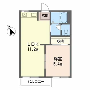 グリーンハイツつばさ A棟【2階】の間取り