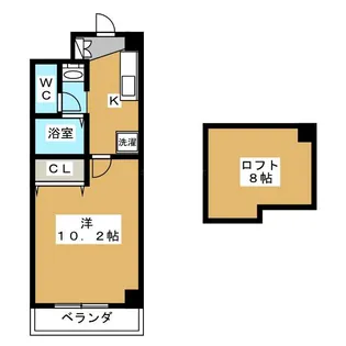 メディナ三条室町【10階】の間取り