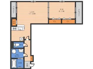 メゾン・ド・コクーン【3階】の間取り