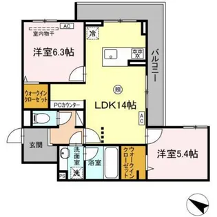 レグルス 曙【3階】の間取り