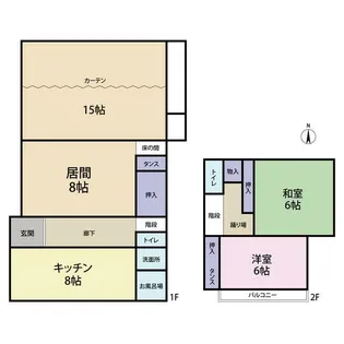 神奈川県鎌倉市玉縄5【一戸建】の間取り