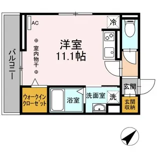 ファルトゥーナB【2階】の間取り