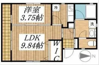 パレステージ小平【2階】の間取り
