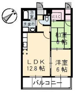 セントヴィラ庚午中【1階】の間取り