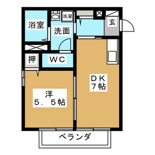 エスパシオK【1階】の間取り