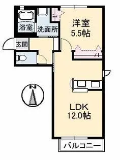 レジェルテ C棟【1階】の間取り
