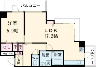 アクティ上池袋【10階】の間取り
