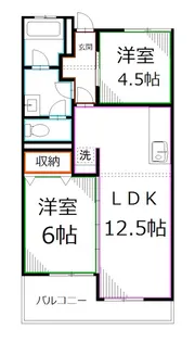 アメニティコウヤマ第3ガーデン【3階】の間取り
