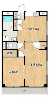 マロンハイツ【2階】の間取り