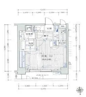 ランドステージお茶の水【2階】の間取り