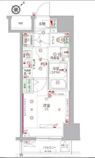 ハーモニーレジデンス大森山王【11階】の間取り