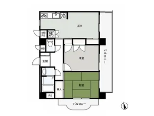 キャッスルマンション熊谷【8階】の間取り