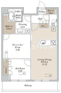 HF東尾久レジデンス【4階】の間取り