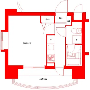 グリアス横浜・ウエストフォルム弐番館【3階】の間取り