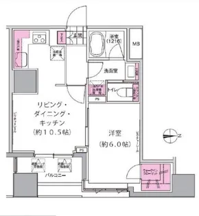 PLAISIRIA東日本橋 【プレジリア東日本橋】【8階】の間取り