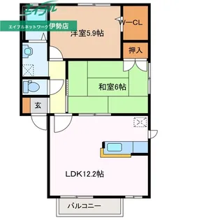 カンファトリー C【1階】の間取り