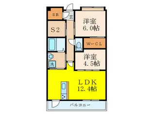 プ-ルトゥジュ-ル フィ-ユ ドゥ 吹田山手【1階】の間取り