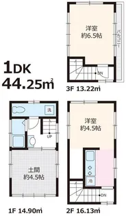東京都墨田区押上2【一戸建】の間取り