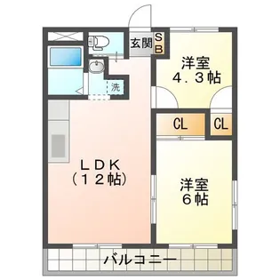 エイトマンション【4階】の間取り