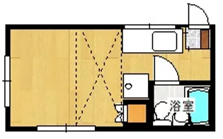 高尾シティコーポ【2階】の間取り