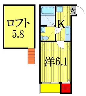 アーカンシェル船橋【2階】の間取り