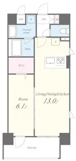 東京都港区白金1【マンション】の間取り