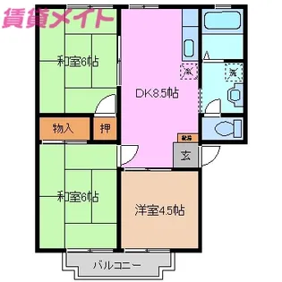 ロイヤルガーデンK【2階】の間取り
