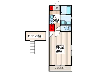 オペラシオンボヌール竹の塚【3階】の間取り