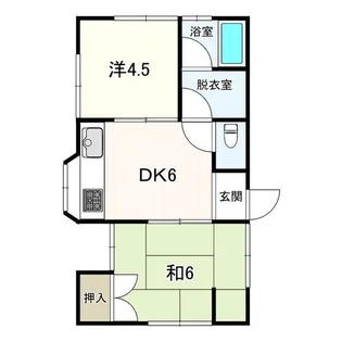 シンプルライフ田寺【1階】の間取り