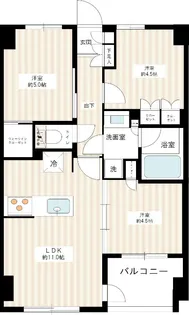 神奈川県藤沢市本町1【マンション】の間取り