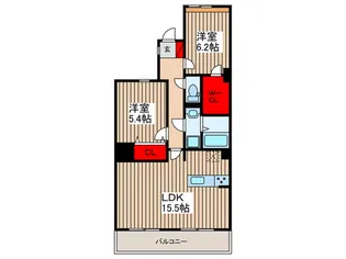 セレ-ノ大宮E棟【6階】の間取り