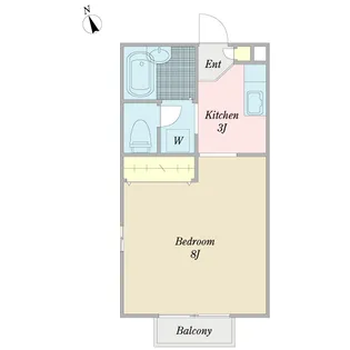 カルテット松戸【1階】の間取り