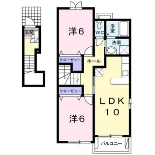 ソレアード【2階】の間取り