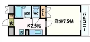 ライフコア那古野【8階】の間取り
