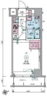 リヴシティ大森西【7階】の間取り