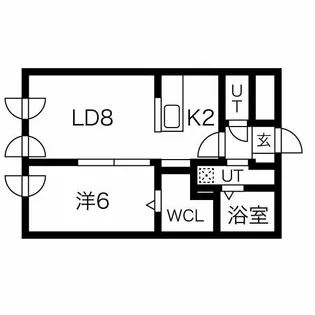NOON栄通【2階】の間取り