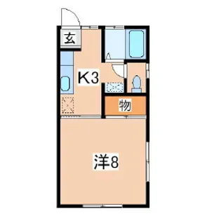 グリーンシティ盛南【1階】の間取り
