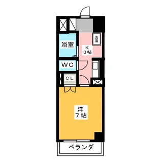 クレールTAKESHIN【6階】の間取り