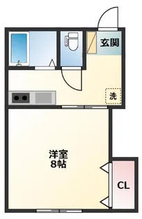 APARTMENT RISE【1階】の間取り