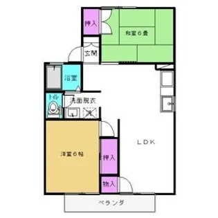 セジュールベル【2階】の間取り