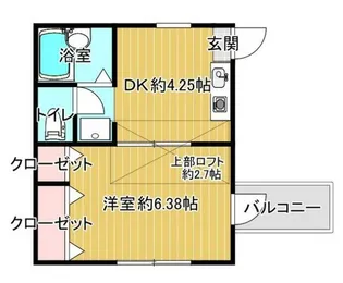 クレールメゾン【2階】の間取り