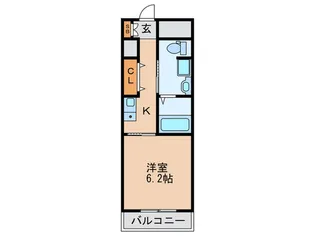 十三本町ウインズマンションII【6階】の間取り