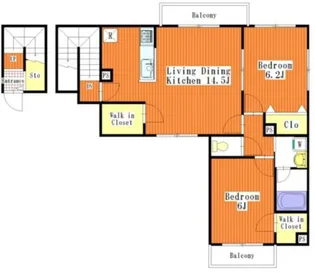 ベルベットIII【2階】の間取り