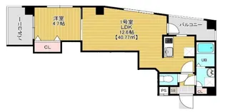 メゾンドシエルVIII【9階】の間取り