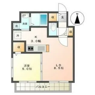 スペチアーレ札幌【2階】の間取り