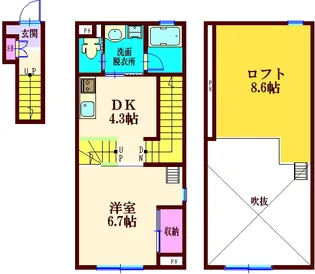 Spazio【2階】の間取り