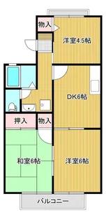 第2小野ハイツ【1階】の間取り